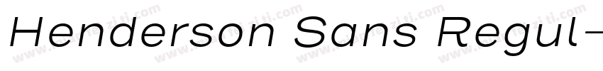 Henderson Sans Regul字体转换